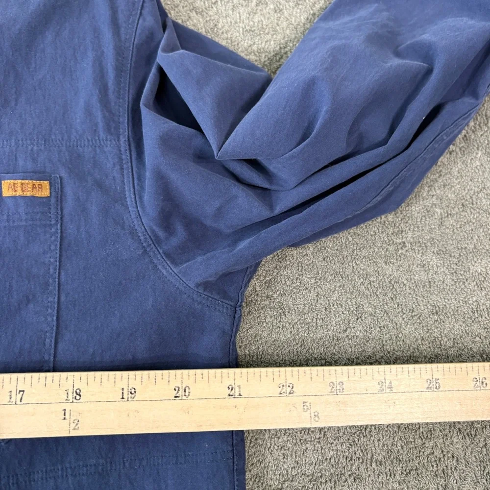 Ag-Gear Shirt Mens Medium Blue Button Down Performance Long Sleeve Utility Work